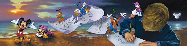 Donald Duck Animation Art Donald Duck Animation Art Young Dreamer